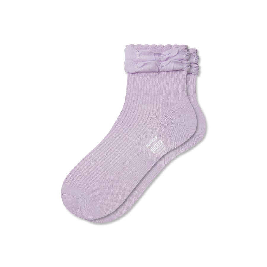 Wicked x Bombas Ruffle Quarter Socks - Easy Pair