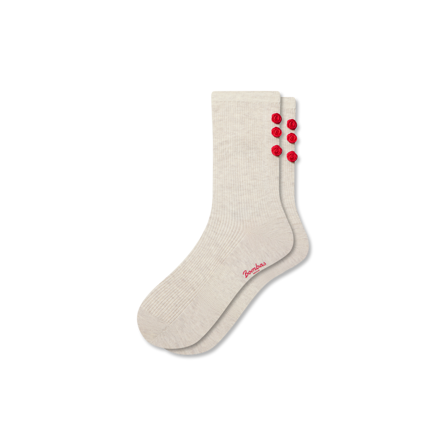 Women’s Hearts Lightweight Half Calf Socks - Everyday Pair