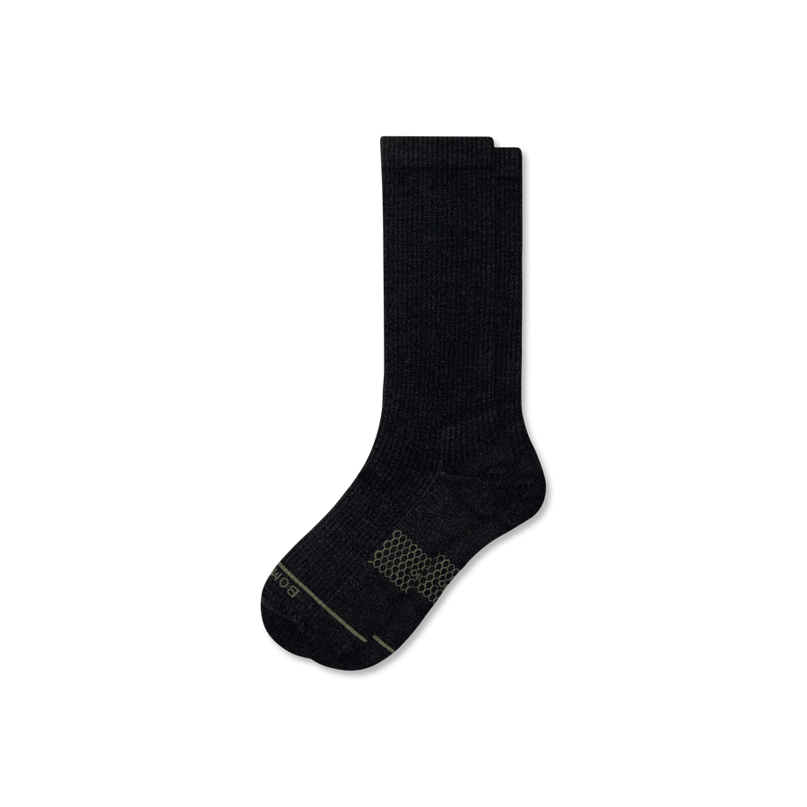Women's Merino Wool Blend Modern Rib Calf Socks - Classic Ready