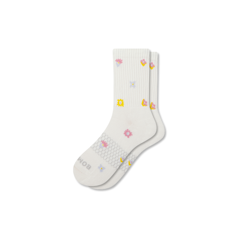 Women’s Garden Party Half Calf Socks - Fresh Step