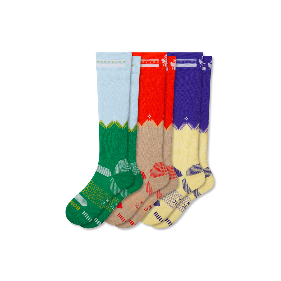 Youth Full-Cushion Merino Wool Blend Ski & Sock 3-Pack - Daily Pick