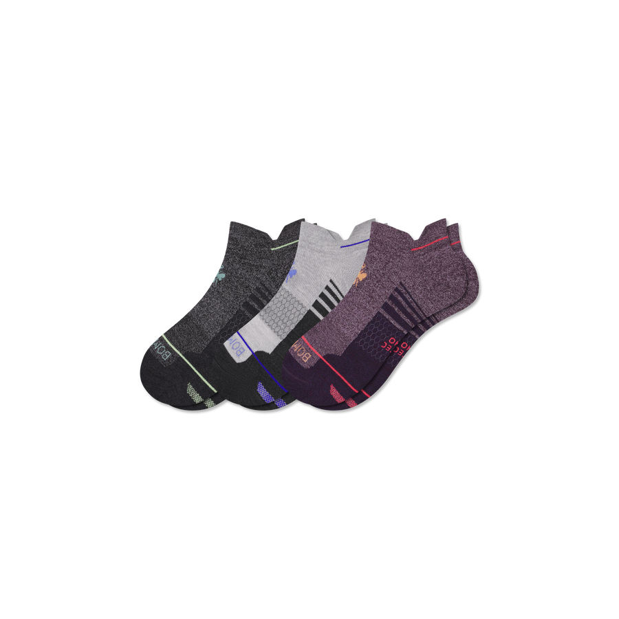 Men's Merino Wool Blend Run Ankle Sock 3-Pack - Easy Choice