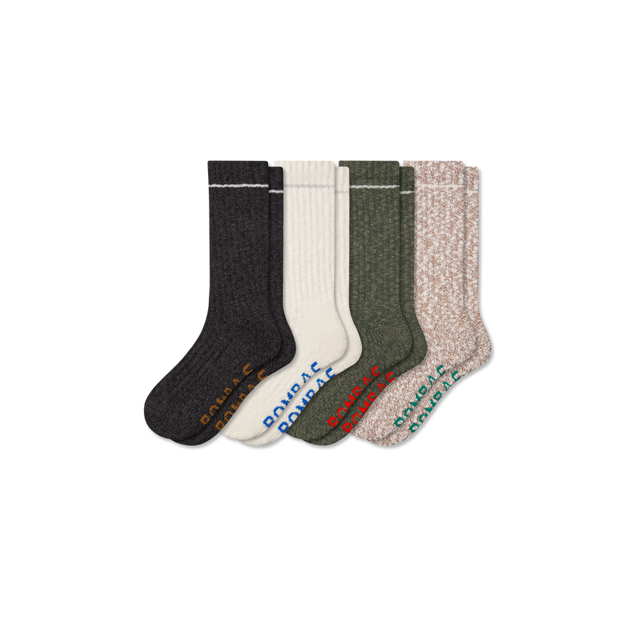 Men's Chunky Ragg Calf Sock 4-Pack - Essential Ready