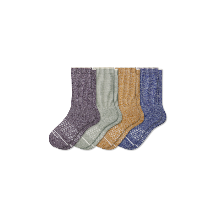 Youth Merino Wool Blend Calf Sock 4-Pack - Premium Pick