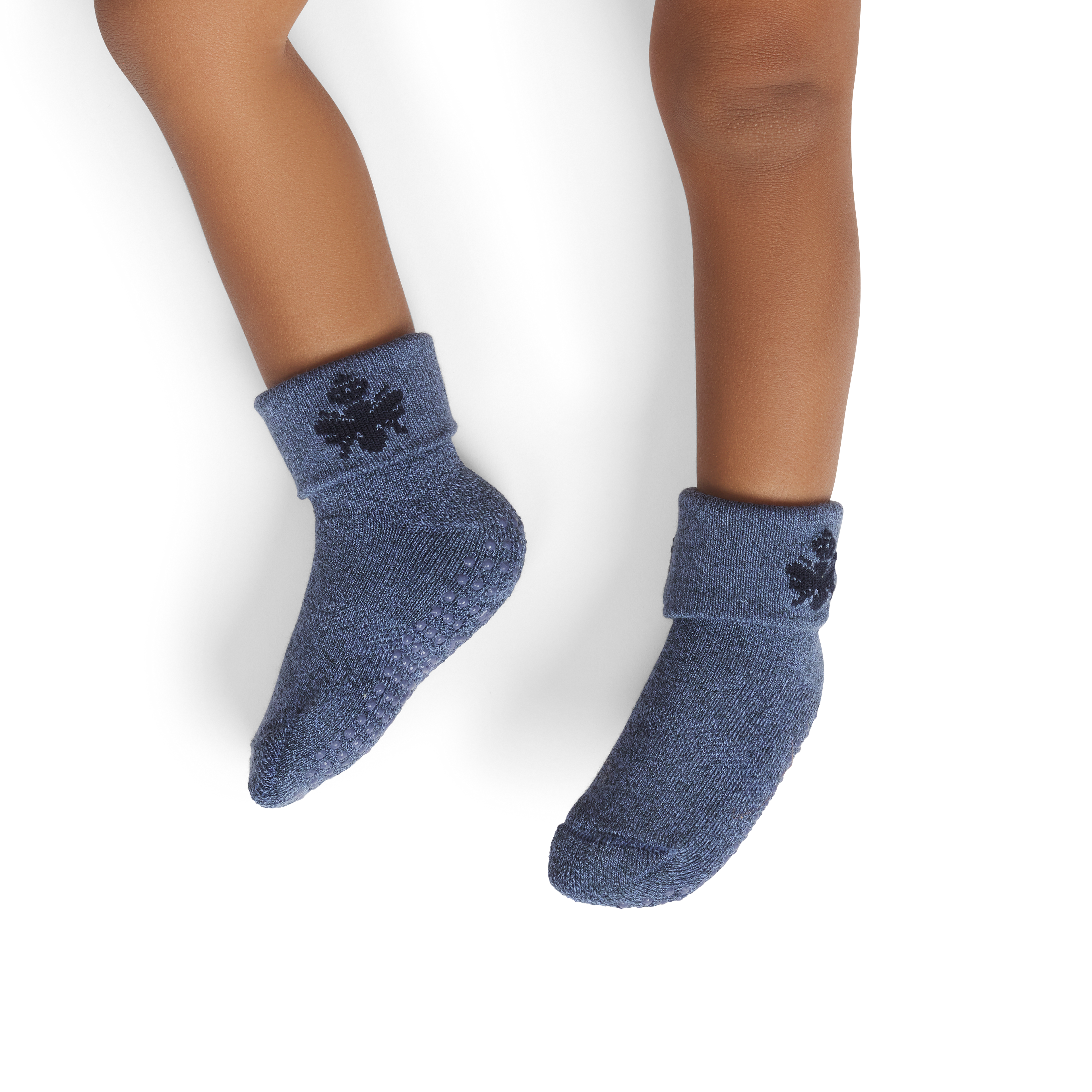 Baby Gripper Socks (6-12 Months) - oyster blue BO1 [10272]