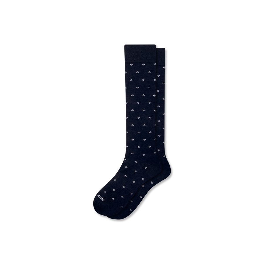 Men's Dress Over the Calf Socks - Light Cushion