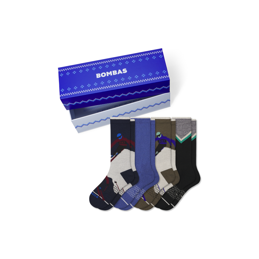 Men's Merino Wool Blend Calf Sock 4-Pack Gift Box - Fresh Step