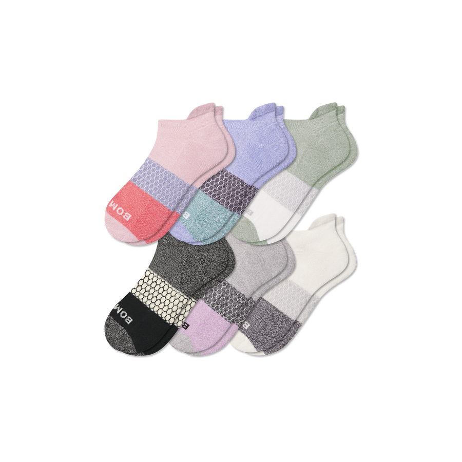 Women's Tri-Block Ankle Sock 6-Pack - Ready Pick