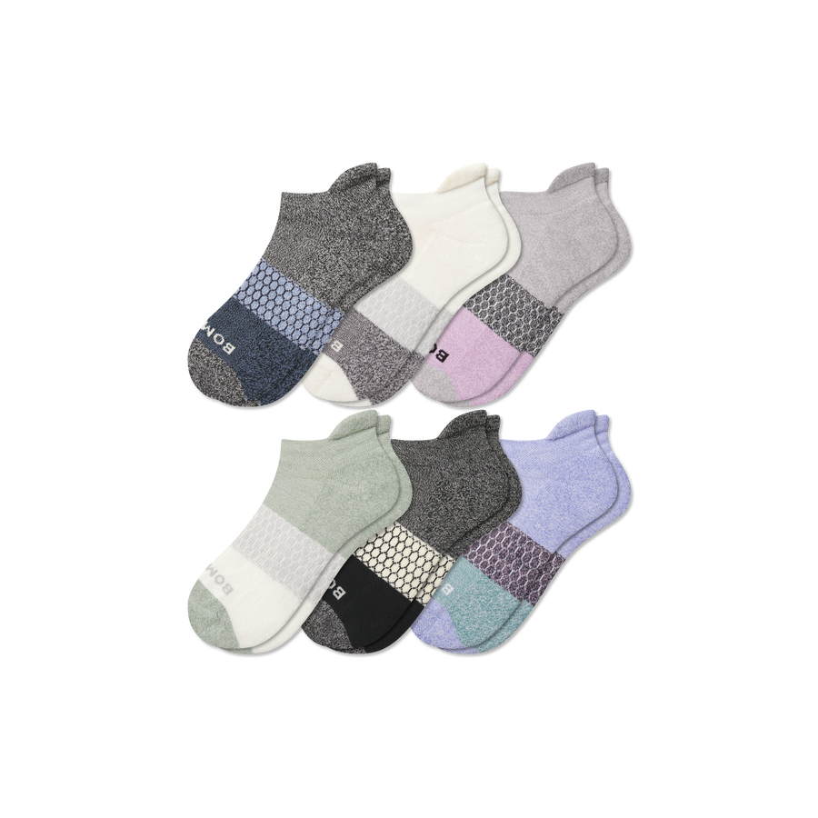 Youth Tri-Block Ankle Sock 6-Pack - Everyday Pair