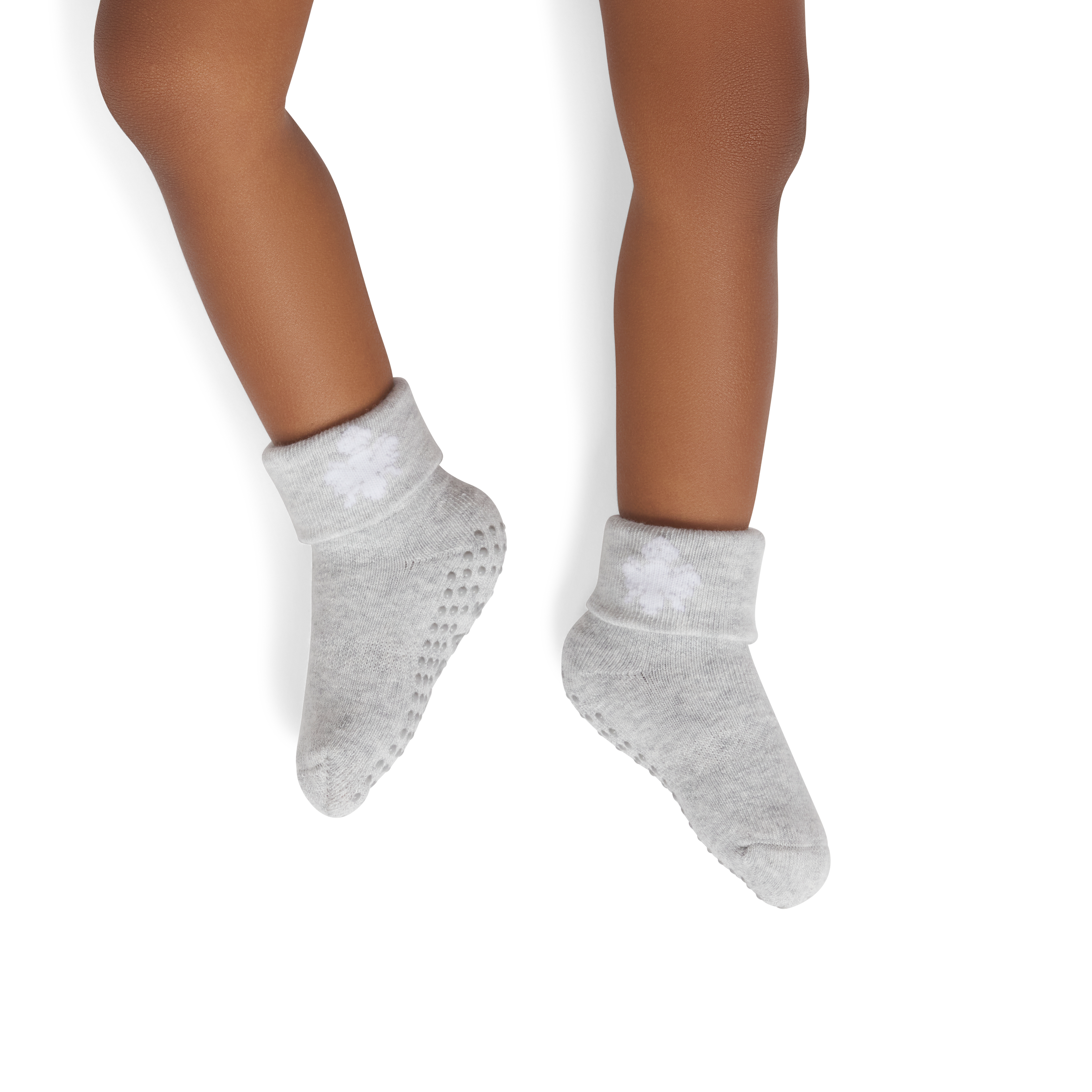 Baby Gripper Socks (6-12 Months) - varsity grey htr BO1 [10373]