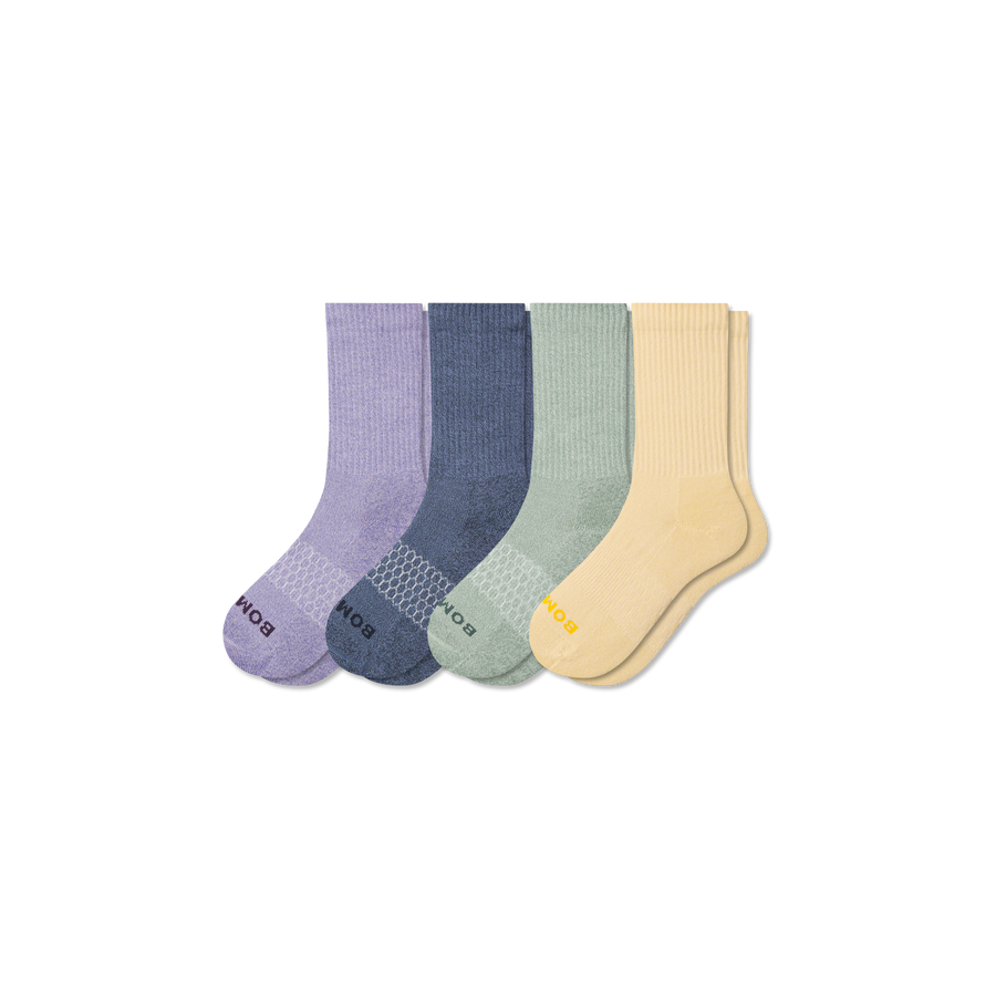 Youth Marl Calf Sock 4-Pack - Everyday Pair