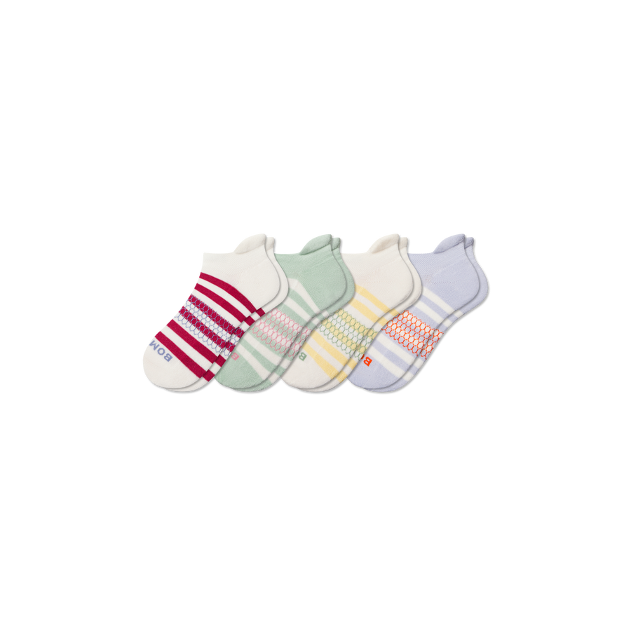 Youth Stripes Ankle Sock 4-Pack - Classic Ready