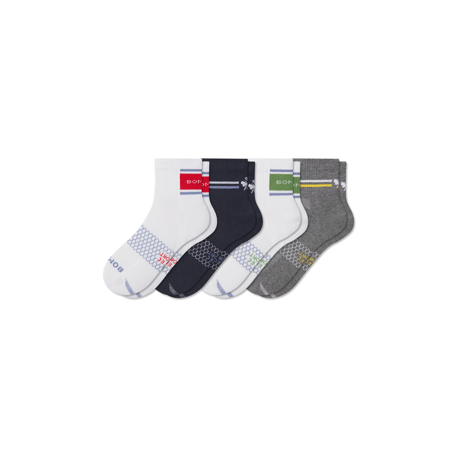 Men's All Sport Quarter Sock 4-Pack - Essential Ready