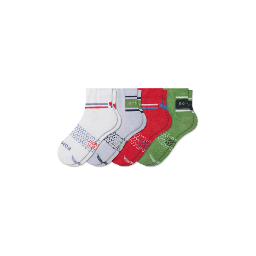 Youth All Sport Quarter Sock 4-Pack - Classic Ready