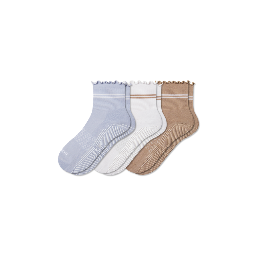 Women's Studio Gripper Quarter Sock 3-Pack - Fresh Step