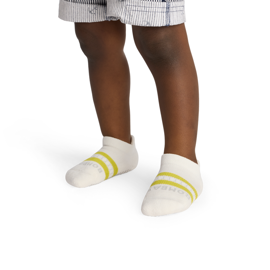 Toddler Solids Gripper Ankle Sock 4-Pack - Clean Finish
