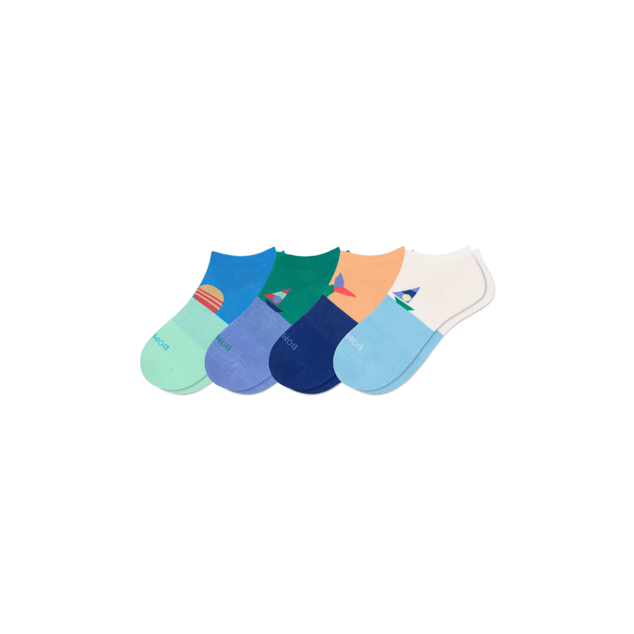 Youth Ankle Sock 4-Pack - Simple Style