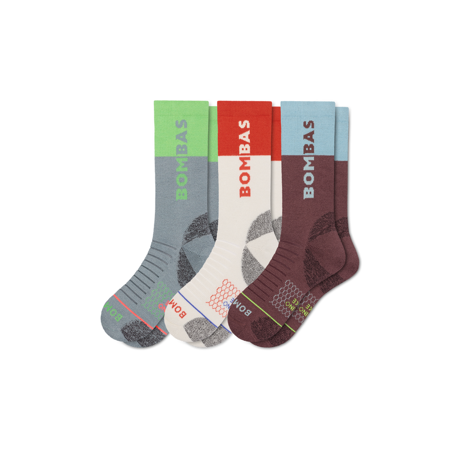 Women's Merino Wool Blend Hiking Calf Sock 3-Pack - Classic Ready