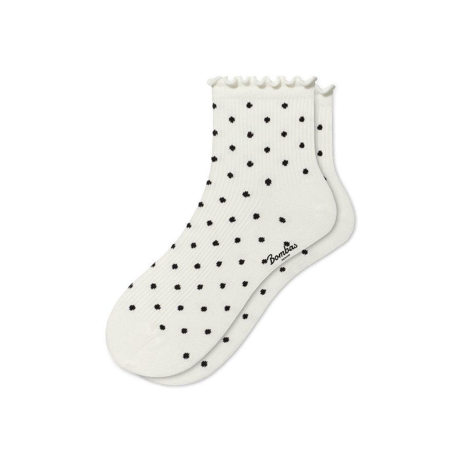 Women's Ruffle Rib Quarter Socks - Easy Pair