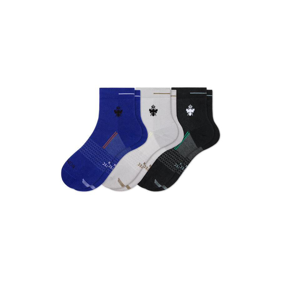 Men's Run Quarter Sock 3-Pack - Ready Pair