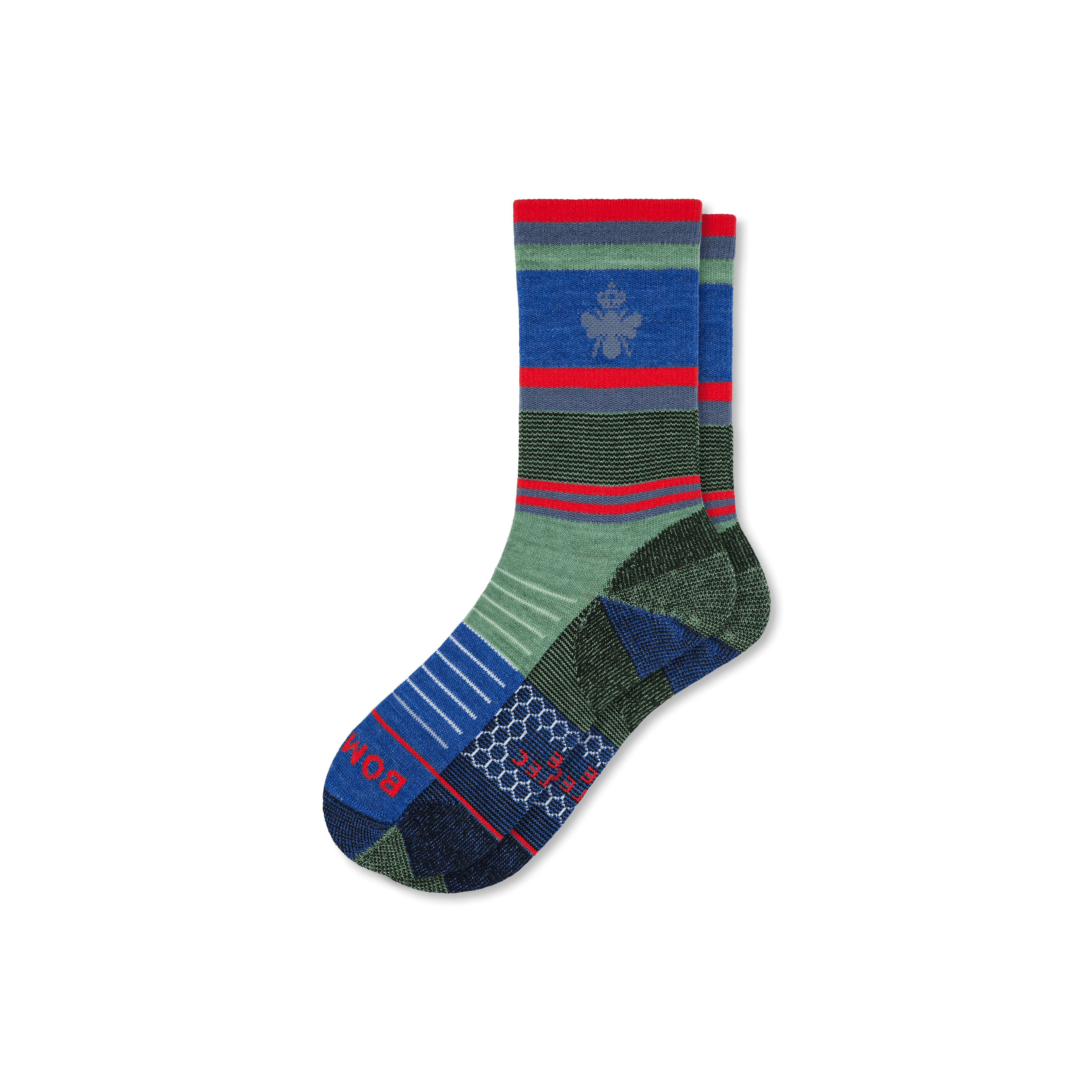 Cotopaxi x Bombas Merino Wool Hiking Calf Socks - Multi (Blue) L [4405]