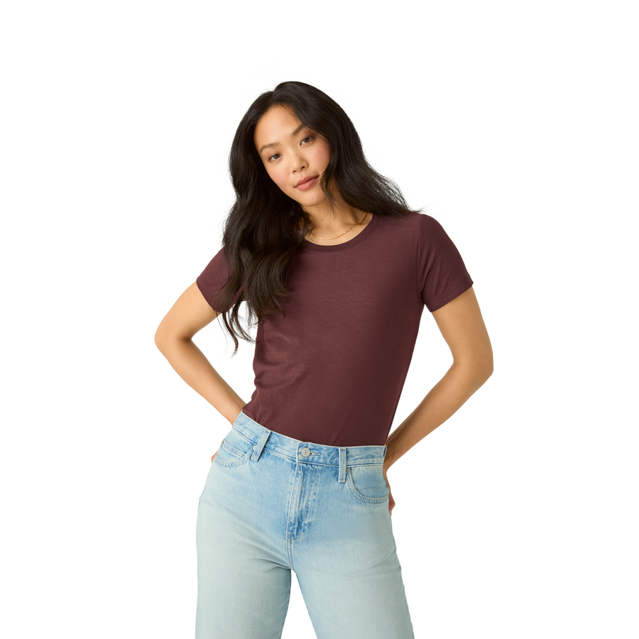 Women's Air Slub Crew Neck T-Shirt - Daily Comfort