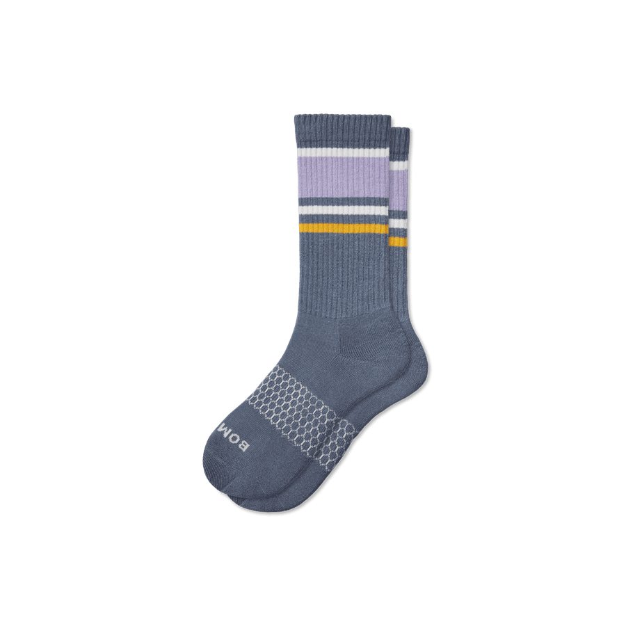 Men's Stripes Calf Socks - All Day Fit