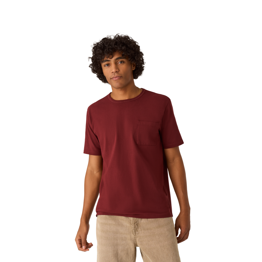 Men’s Premium Weight Pocket Crew Neck T-Shirt - Daily Layer