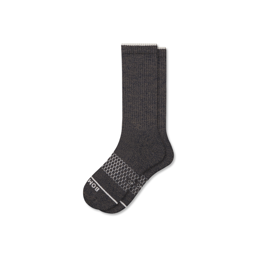 Men's Merino Wool Blend Calf Socks - Soft Step