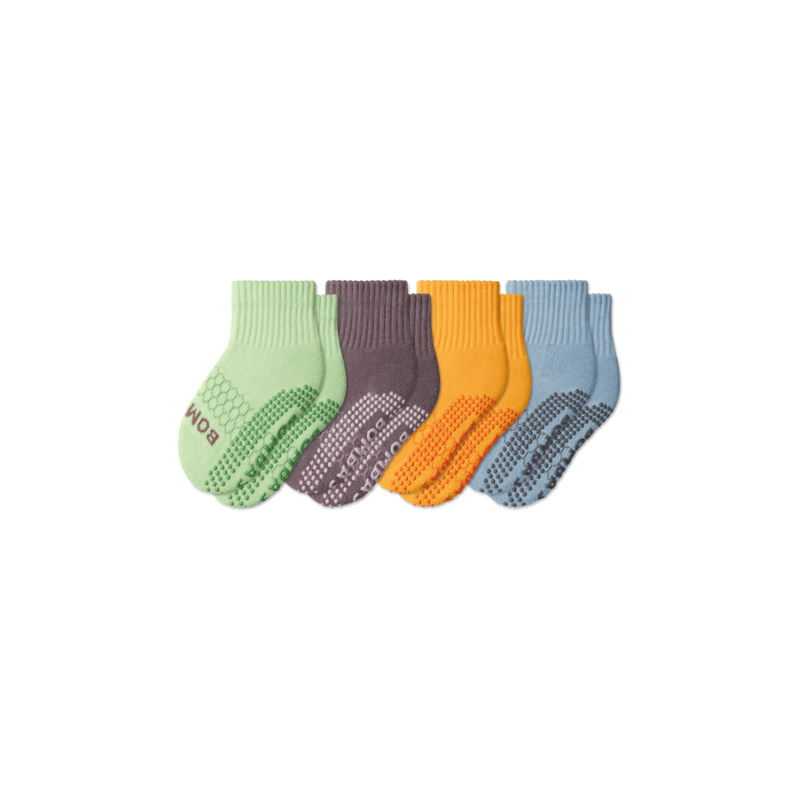 Toddler Gripper Calf Socks 4-Pack - Ready Pair