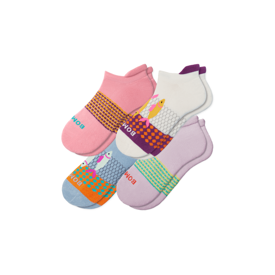 Women's Aquatic Ankle Sock 4-Pack - Clean Finish
