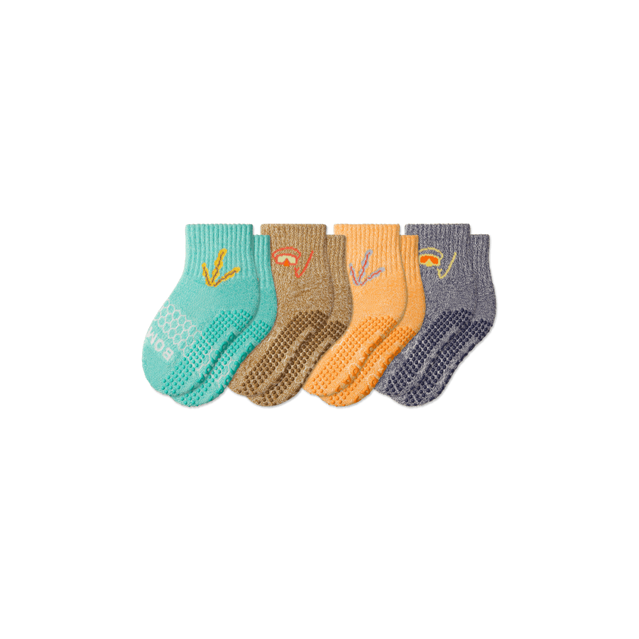 Toddler Aquatic Gripper Calf Sock 4-Pack - Daily Pick