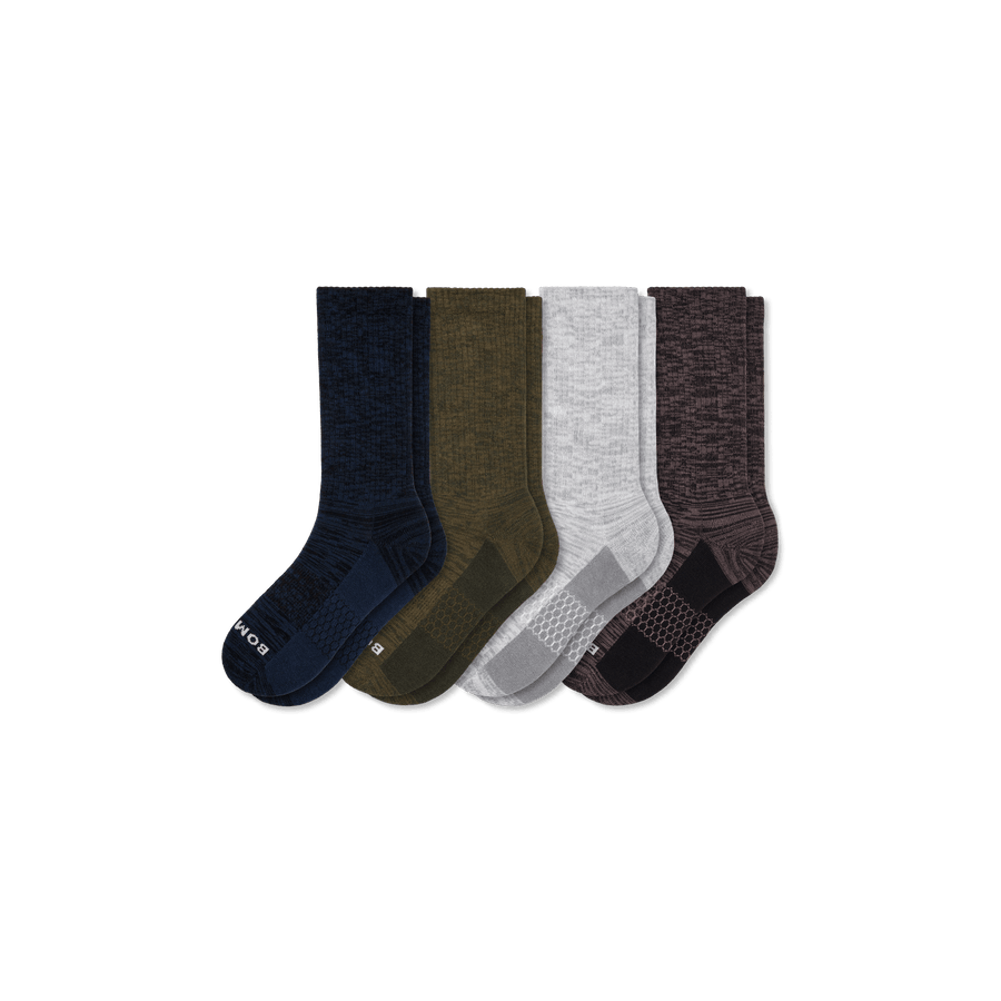 Men’s Two Tone Calf Sock 4-Pack - All Day Fit