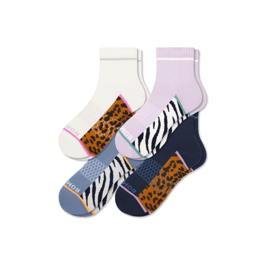 Women's Wild Wear Quarter Sock 4-Pack - Soft Step