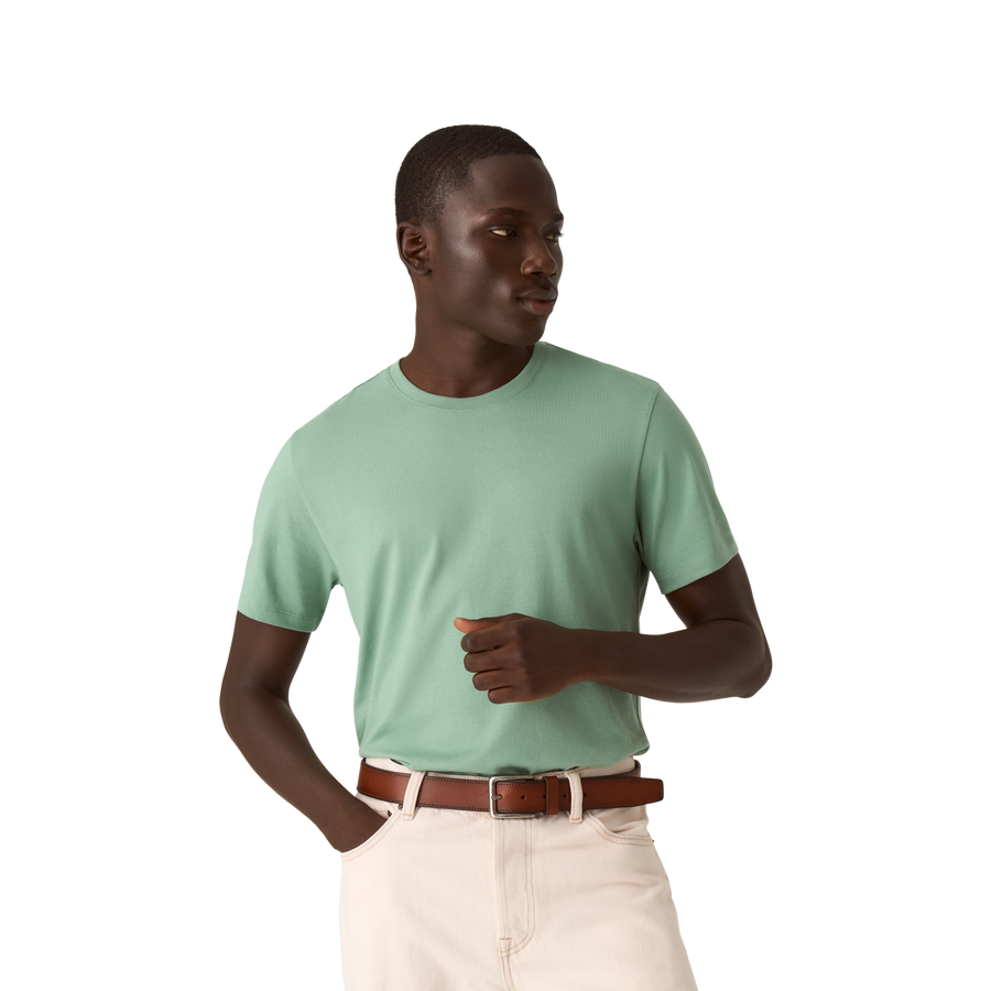 Men's Pima Cotton Crew Neck T-Shirt - Ready Pick