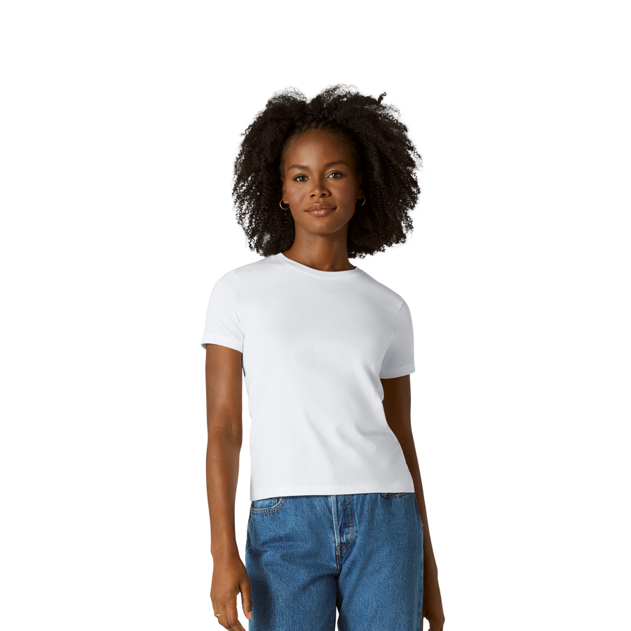Women's Pima Cotton Slim Crew Neck T-Shirt - Daily Pick