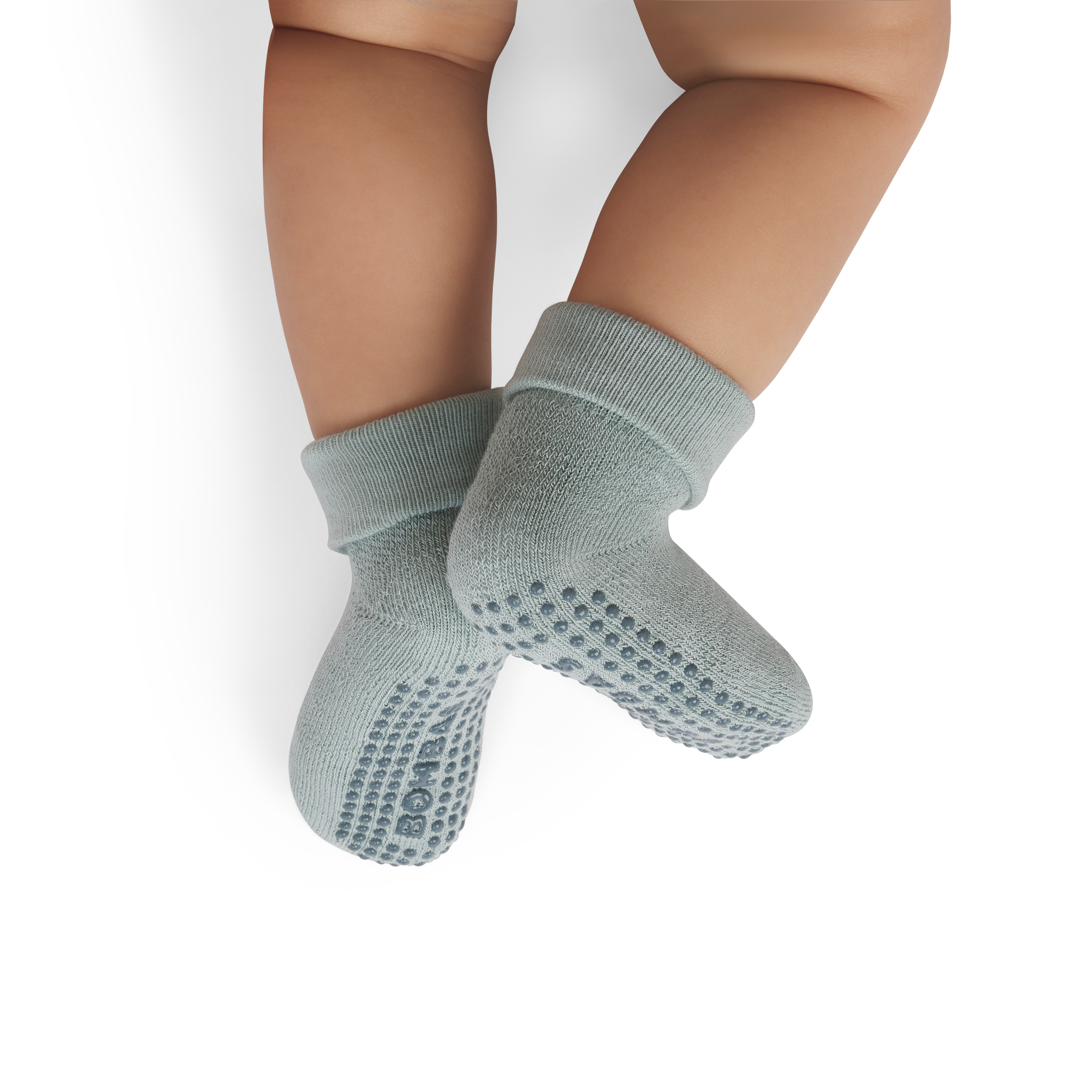 Solids Gripper Socks (6-12 Months) - Misty Sky BO1 [8622]