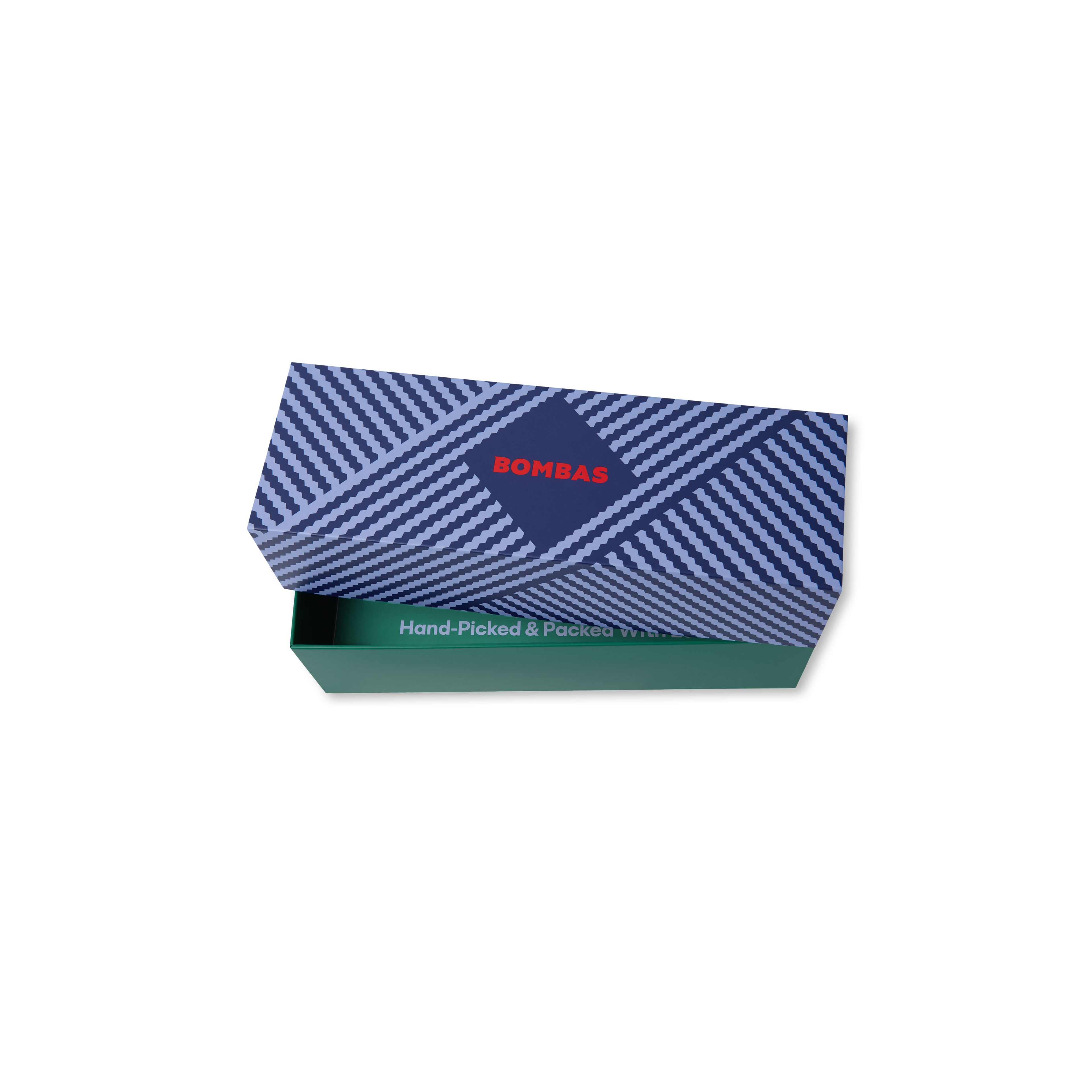 Empty 4-Pack Gift Box - Blue L (Open Box) [8658]