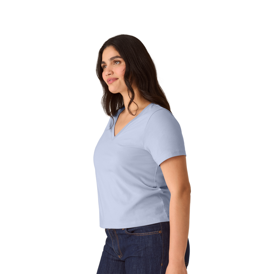 Women's Pima Cotton V-Neck T-Shirt - Ready Pick