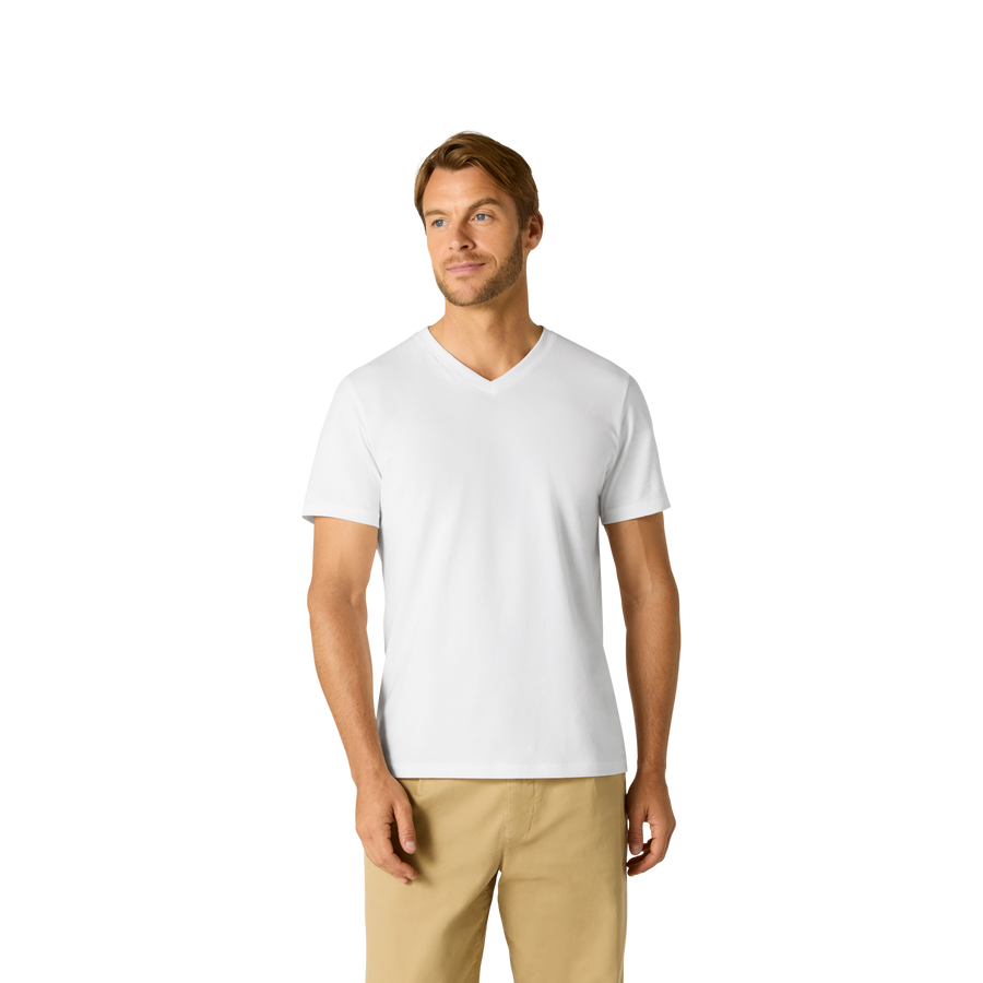 Men's Pima Cotton V-Neck T-Shirt - Weekend Pair