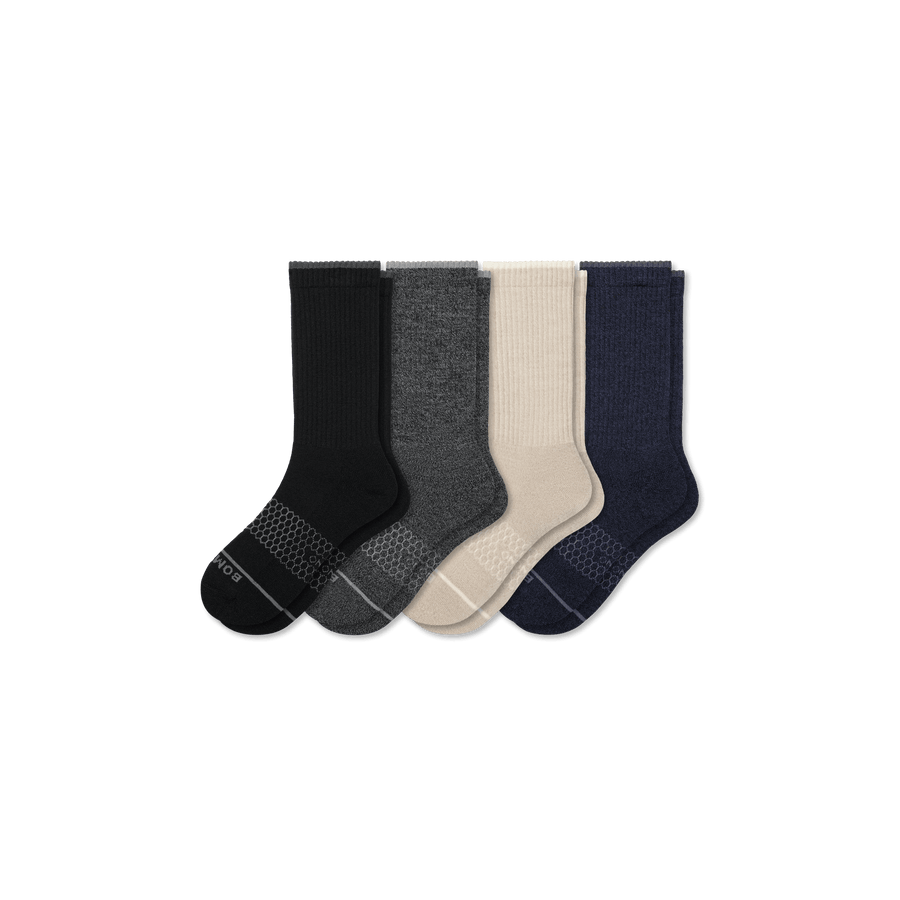 Women's Merino Wool Blend Calf Sock 4-Pack - Clean Finish