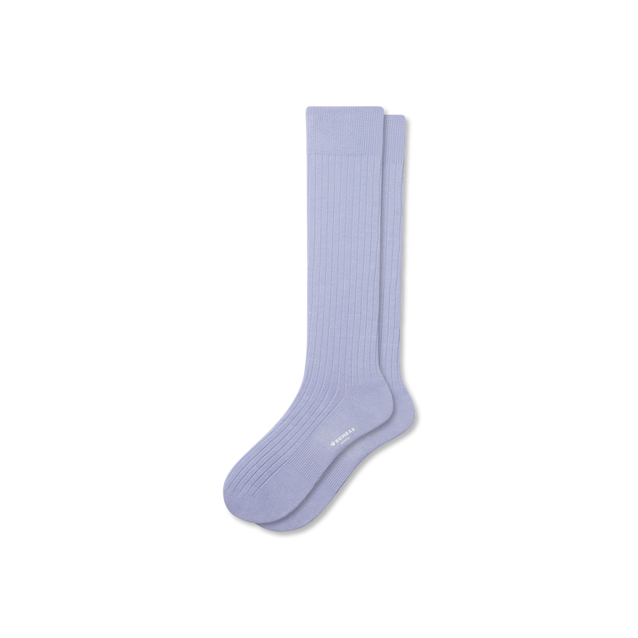 Men's Ribbed Dress Over The Calf Socks - All Day Fit