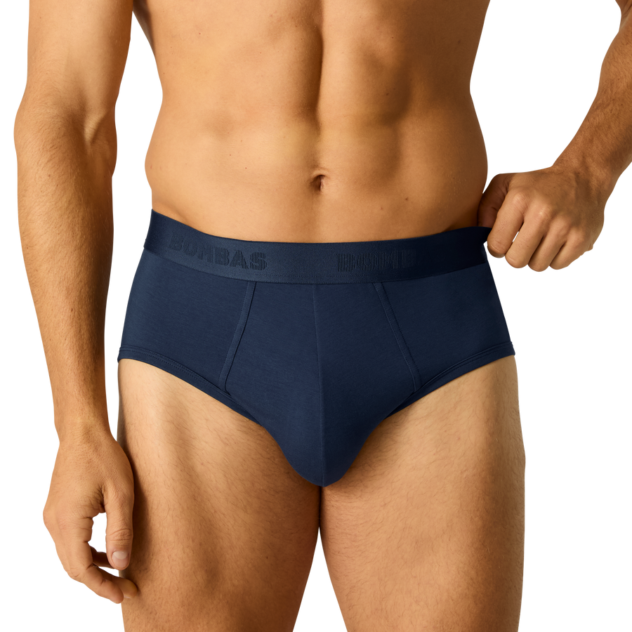 Men's Cotton Modal Blend Flyless Brief - Essential Ready
