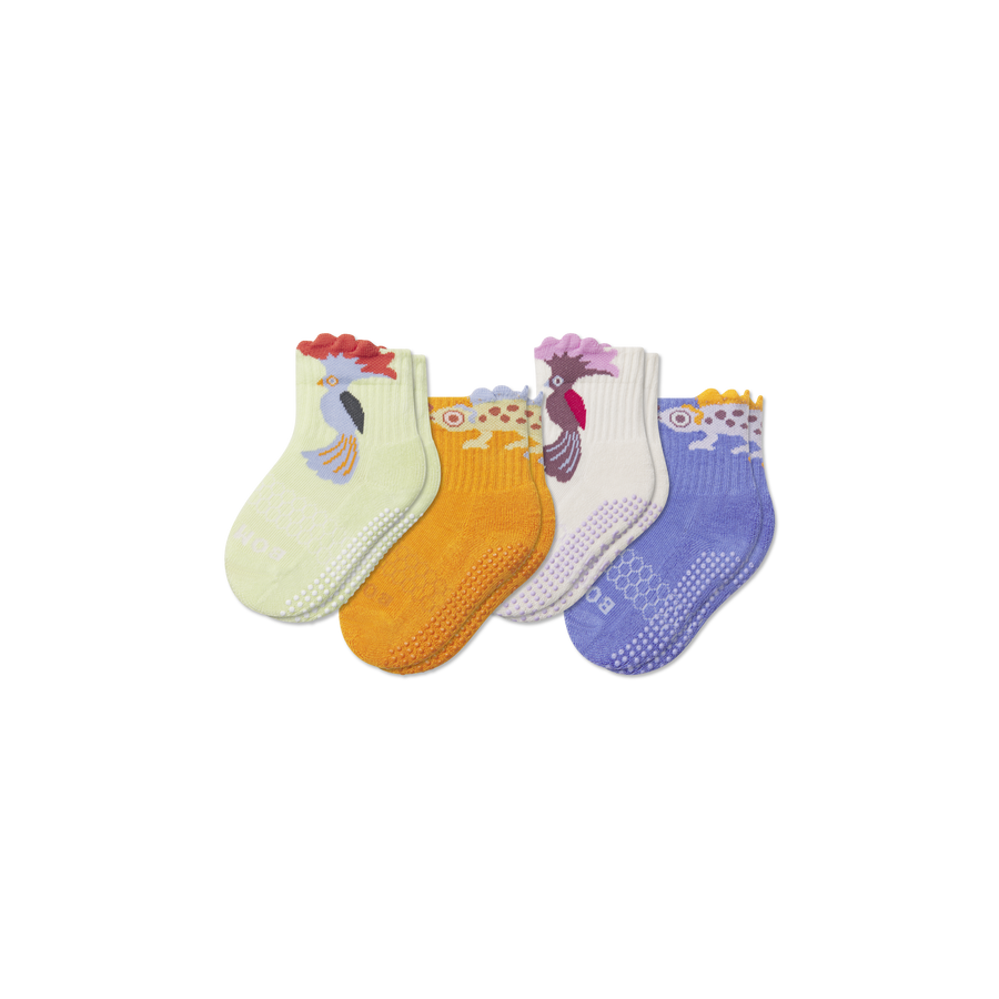 Toddler Friends Gripper Calf Sock 4-Pack - Easy Choice
