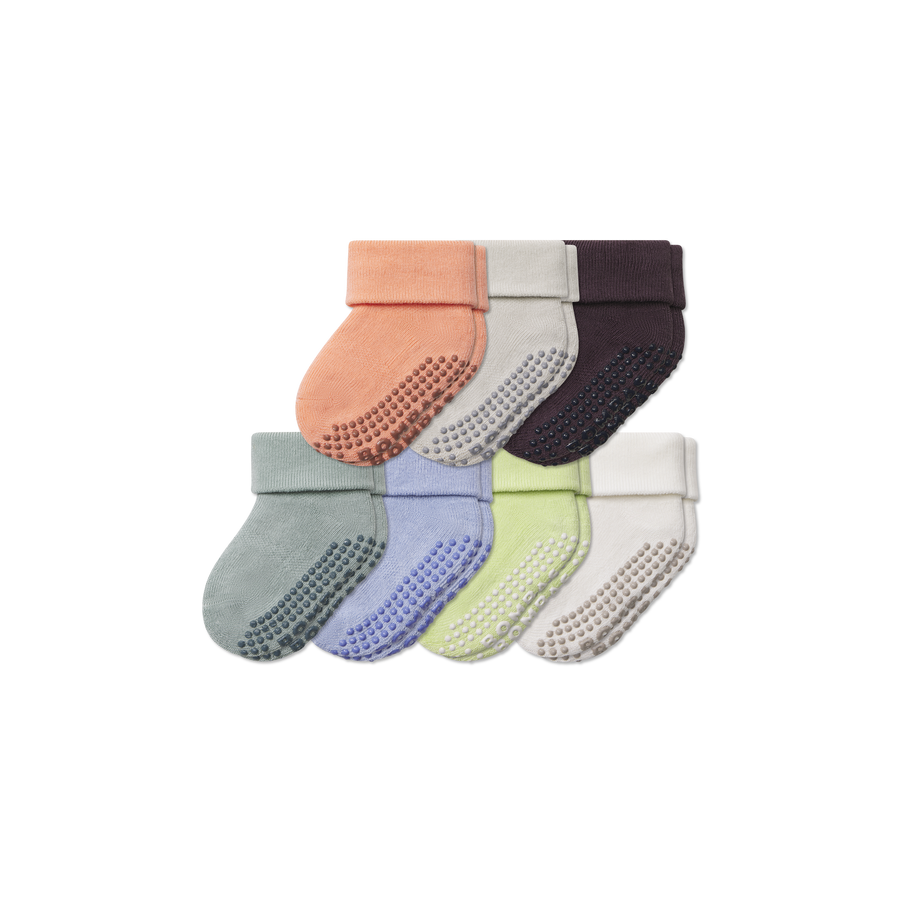 Baby Week of Bombas Gripper Calf Sock 7-Pack (6-12 Months) - Easy Choice