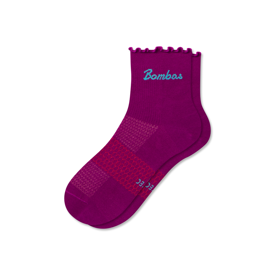 Women’s UltraLite Ruffle Sport Quarter Socks - Easy Choice