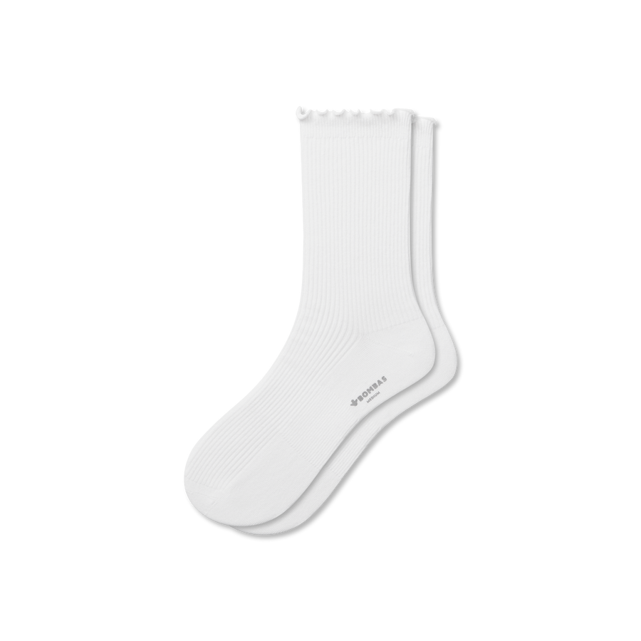 Women's Ruffle Rib Half Calf Socks - Easy Choice