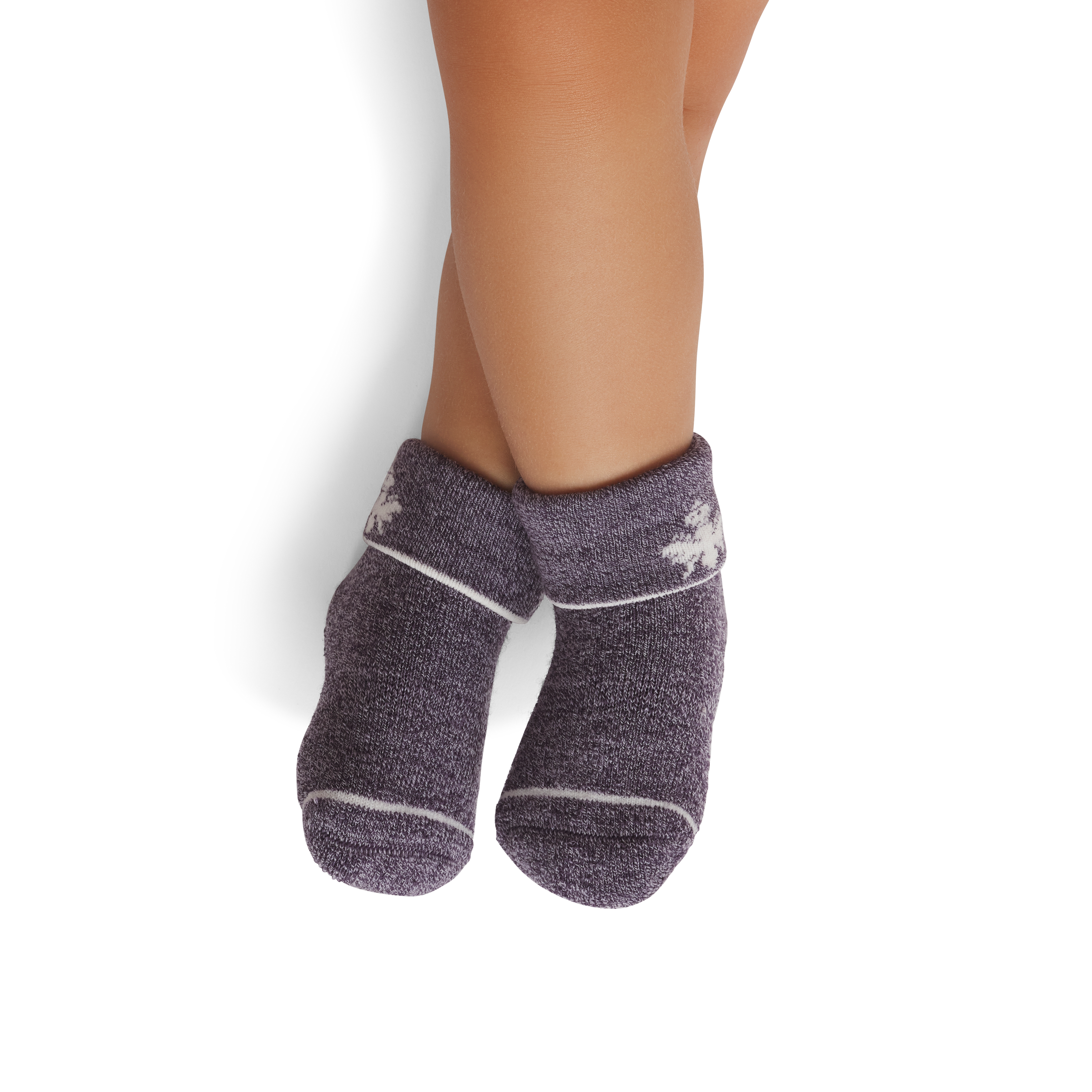 Merino Wool Blend Calf Sock - Night bloom OM1