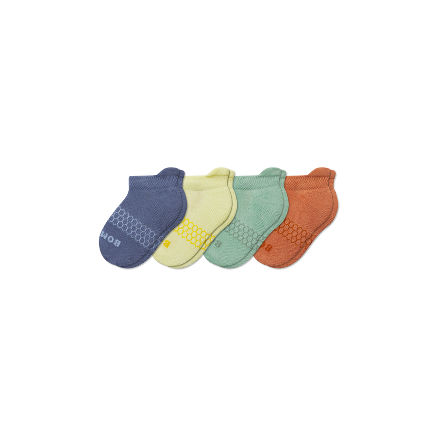 Junior Solids Ankle Sock 4-Pack - Soft Step