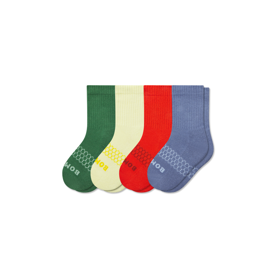 Junior Solids Calf Sock 4-Pack - Everyday Pair